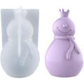 Miniatyrbillede 1 af 5: 3D Julemand Snemand Form, Epoxy Resinforme Silikon