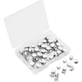 Miniatyrbillede 1 af 5: 30 stk. metalstiftlåse - Låsestiftholdere med etui