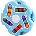 Miniatyrbillede 1 af 5: Roterende Rubiks Cube - Dobbelt Flip Puslespil - Stresslindrende Gave (Blå)