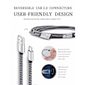 Miniatyrbild 4 av 5: USB Typ C-kabel Snabbladdning, Tpc001 5-pack (6Ft 3A)
