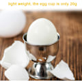 Miniatyrbilde 2 av 5: Sett i rustfritt stål - 2 stk for myk-kokte egg