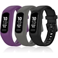 Miniatyrbillede 2 af 5: Bløde silikonebånd, der er kompatible med Garmin Vivosmart 5-remme