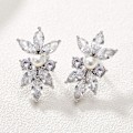 Miniatyrbillede 5 af 5: Marquise Cubic Zirconia Bryllup Brud Ørestikker til Brud