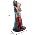 Miniatyrbillede 5 af 5: Harpiks kraniefigur kranie samleobjekt skelet dekoration model til hjemmet dekoration - A