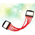 Miniatyrbild 2 av 9: Fitness Elastisk Drag Rpe Bdybuilding Expander Justerbar ng Eerciser Sing Eerciser Dual- Expander Arm Dragning Resistent Band Instrument Slumpmässig