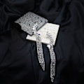 Miniatyrbillede 5 af 5: Kvindernes Krystal Rhinestone Blad Kvaster Klatrere Crawler Øreringe Sjov Guld