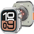 Miniatyrbillede 1 af 4: Robust metaletui i designerstil til Apple Watch Series 10 (2024) 46 mm, beskyttelse til ændring til Ultra 2/1, beskyttende metaletui-bumper til iWatch Series 1