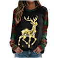 Miniatyrbild 1 av 5: Julsweatshirts för kvinnor, snygga jultröjor för utekvällar