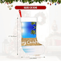 Miniatyrbild 4 av 8: God Jul Dekorativa Strumpor => 45 cm Presentpåse för Fest-Semesterdekorationer Prydnader (1-pack).
