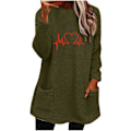 Miniatyrbillede 1 af 4: Dame Fleece Sherpa Sweatshirts - Hyggelige Vinter Pullovers