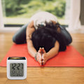 Miniatyrbillede 7 af 8: Led-vækkeur, Ocean After Storm Print Digital Alarm Clock Mood Light Alarm Clock Soveværelse Dekor Ur Versatile Alarm Clock Hvid Hvid