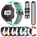 Miniatyrbillede 3 af 5: For Garmin Forerunner 220 To-farvet silikoneurrem ZQB Black-Red
