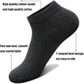 Miniatyrbilde 2 av 5: Ankelsokker No Show Athletic Cotton Socks (10 par)