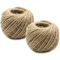 Miniatyrbillede 1 af 5: 328 Fod Naturlig Jute Garn Rulle Kollektion til Juledekoration Kunstværker