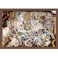 Miniatyrbillede 4 af 5: 260 stk Vintage Scrapbooking Stickers - DIY Retro Journaling Kit