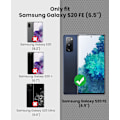 Miniatyrbillede 2 af 6: Etui til Galaxy S20-FE: Dobbeltlags Stødsikker 5G Telefonbeskyttelse | Mat Anti-Skrid Tekstur | Militær Robust Beskyttelsescover - Sort Sort