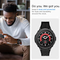 Miniatyrbillede 3 af 5: Liquid Air designet til Galaxy Watch 5 Pro Case 45mm (2022) - Mat Sort Mat Sort
