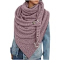 Miniatyrbild 1 av 2: Dam Scarf Triangle Scarf Stor Elegant Färgglad Fjäder Tryck Knapp
