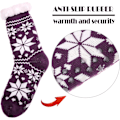 Miniatyrbillede 4 af 5: Dame Slipper Fuzzy Sokker Skridsikre Vinter Varme Bløde Fluffy Cozy Fleece For