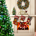 Miniatyrbilde 2 av 5: 3 stk 18\" julekuler Klassiske store kuler Julenissen, Snømann, Rein