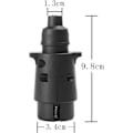 Miniatyrbillede 4 af 5: 12V 7-polet anhænger stik adapter til lastbilstrailere