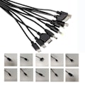 Miniatyrbillede 2 af 5: 10 i 1 Universal USB-kabel, Multi-opladningskabel Kompatibel