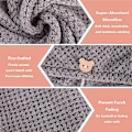 Miniatyrbillede 4 af 5: 2-pak koralfløjls mikrofiber hårhåndklæde - Hurtigtørrende indpakning til kvinder, mænd, børn