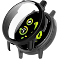 Miniatyrbild 5 av 5: Smartwatch Full Coverage PC Skyddsfodral med Härdat Glas Skärmskydd Kompatibelt med Garmin Vivoactive 5, Mjukt och Tåligt (Svart) Bl