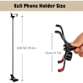 Miniatyrbild 4 av 5: Mobiltelefonhållare, Lazy Bracket, 360-graders roterande universell flexibel lång arm klämma fäste svanhals telefonstativ för säng flexibel arm justerbar montering