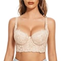 Miniatyrbillede 1 af 5: Push Up BH'er til kvinder Korset Top Bustier Polstret Bøjle BH Tilføj en kop