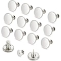 Miniatyrbild 1 av 5: pins No Sew Instant 17mm ersättningsknapp - Justerbar byxknäppsats (12 set)