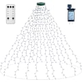 Miniatyrbilde 8 av 8: Julelys for tre, 400 LED julelys med minnefunksjon og 8 moduser, 6,6FT x 16 linjer fe lys med fjernkontroll