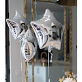 Miniatyrbilde 4 av 5: [10 stykker] Stjerneformede folieballonger