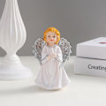 Miniatyrbillede 1 af 3: Pige Elf Engel Staty Studie Stue Desktop Resin Håndværk