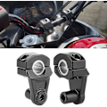 Miniatyrbillede 3 af 4: Styrestangsfæste, 2 stk. 22mm/28mm Universal drejeligt motorcykelstyrestangsfæste CNC-aluminiumstyrstigningsfæste (2 stk.