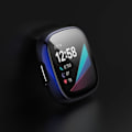 Miniatyrbillede 3 af 5: Blå blød TPU-belagt etui til Fitbit Sense/Fitbit Versa 3 - Stødsikkert Anti-Drop Cover