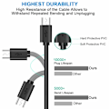 Miniatyrbild 3 av 5: 3-pack 10 fot Ps4 laddare sladd för Xbox One Controller, Ps4