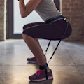 Miniatyrbilde 2 av 7: Bunce Trainer Vertikal Hopp Ben  Glutes Muskler Wrkut Styrke Hurtighet Smidighet Trening for Basketball Fotball Svart Svart