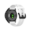 Miniatyrbillede 2 af 4: For Garmin Forerunner945 / Fenix5 Plus / Approach S60 Monokromt Silikonurrem CDS White