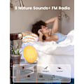 Miniatyrbillede 4 af 7: Vækkeur med solopgangssimulering til voksne, tunge sovende, soveværelser med solopgangssimulering, dobbelte alarmer, falde i søvn, FM-radio, snooze, 14