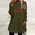 Miniatyrbild 2 av 4: Kvinnors Fleece Sherpa Sweatshirts - Mysiga Vintertröjor