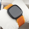 Miniatyrbild 4 av 5: Universell vågnylonklockarmband för Fitbit Versa 4 / Sense 2 MYY Orange