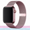 Miniatyrbillede 1 af 5: Milanese Loop-rem til Apple Watch Ultra-rem 44mm 40mm 45mm 41mm 49mm 42mm 38mm 44 Mm Correa Armbånd Iwatch Serie 3 6 Se 7 8 pink gold 42mm 44mm 45mm 49mm