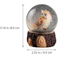 Miniatyrbillede 2 af 9: TOYANDONA Ugle Snebold Julekugle Ugle Vandkugle Skrivebordsfigur Ornament Hjem Dekoration Midtpunkt til Piger Børn Tilfældig