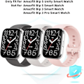 Miniatyrbild 2 av 5: Skärmskyddsfodral för Amazfit Bip 5 Unity Smartwatch, 2-pack Hårt PC-stötfångarskydd Full Face Cover Skyddstillbehör för Amazfit Bip 5 Unity Me