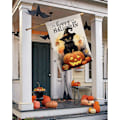 Miniatyrbillede 4 af 7: Halloween Kat Have s 28x40 Dobbeltsidet Happy Halloween Efterår Græskar Dekoration Til Hjem Udendørs Sjov Have Sækkestof s Efterår Have  Sort-2 Sort-2