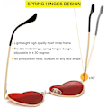 Miniatyrbilde 5 av 5: Polariserte hjerteformede solbriller for kvinner, mote, stilig stil, metallramme