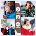 Miniatyrbild 5 av 5: 2-pack fleece öronmuffar vinter för män kvinnor öronvärmare fleece öronmuff vinter