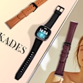 Miniatyrbillede 5 af 5: Kompatibel med Fitbit Versa 3-rem - Ægte læderrem til Fitbit Versa 3 og Versa Sense
