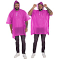 Miniatyrbild 4 av 5: Regnponchos för kvinnor och män EVA återanvändbar regnrock Nödregnrockar med